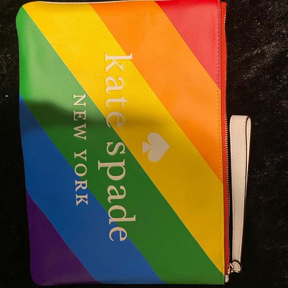 Kate spade rainbow wristlet